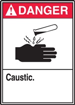 Danger Label Caustic