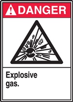 Danger Label ExplosiveGas