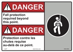 Danger Label FallProtectionRequired