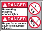 Danger Label NoSmokingMatchesorLights