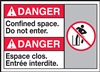 Danger Label DoNotEnterSpace