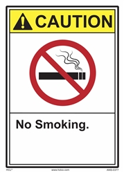 Caution Sign No Smoking