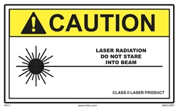 Caution Label Laser Radiation