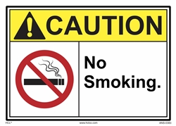 Caution Label No Smoking