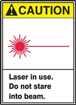 Caution Label Laser In Use Do Not Stare
