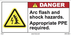 Danger Label - Arc Flash