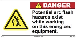 Danger Label - Arc Flash