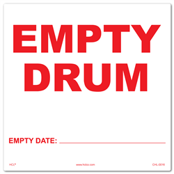 Empty Drum Label
