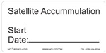 Satellite Accumulation Start Date - Adhesive Vinyl Label