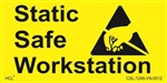 Static Safe Workstation Label