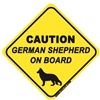 Caution - German Shepherd On Board - Sticker