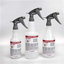 Pre-Labeled GHS Spray Bottles