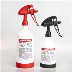 Kwazar Pre-Labeled GHS Spray Bottle