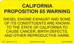 California Proposition 65 WarningDiesel Engine
