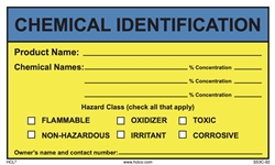 Write-In - Chemical Identification Label