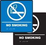 No Smoking Braille Sign | HCL Labels