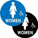 Restroom (Women) Braille Sign | HCL Labels