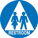Unisex Restroom Braille Sign | HCL Labels