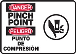 Bilingual Danger Sign - Pinch Point