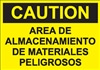 Safety Sign - Storage Of Hazardous Materials (Spanish)