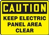 Caution Sign - Keep Electric Panel Area Clear