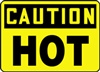 Caution Yellow/Black Sign - Hot