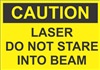 Caution Sign - Laser Do Not Stare Into Beam