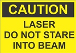 Caution Sign - Laser Do Not Stare Into Beam