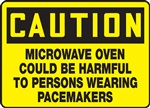 Caution Sign - Microwave Oven Could Be Harmful