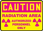 Caution Sign - Radiation Area