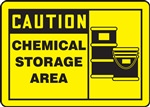 Caution Sign - Chemical Storage Area