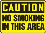 Caution Sign - No Smoking In This Area