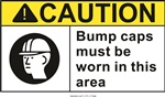 Caution Sign - Bump Caps Must Be Worn