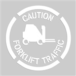 Caution Sign -  Forklift Traffic Label