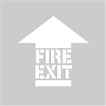 Adhesive Floor Stencil - Fire Exit