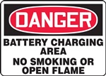 Danger Sign - Battery Charging Area