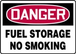 Danger Sign - Fuel Storage No Smoking