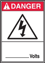 Danger Sign - ___ Volts