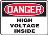 ANSI Danger Sign - High Voltage Inside