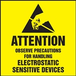 AttentionObserve Precautions Label | HCL Labels
