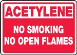 Flammable Label - Acetylene
