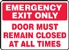 Safety Sign - Emergency Exit Only Door