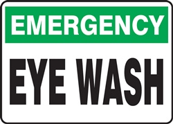 Safety Sign - Emergency Wash