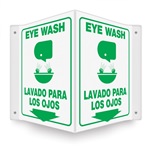 Eye Wash (Bilingual) Projecting Sign