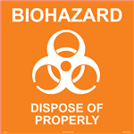 Biohazard Label - Dispose of Properly