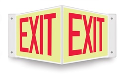 Safety Sign - Exit (Projecting )