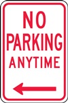 Safety Sign - No Parking Anytime (Left Arrow) | HCL