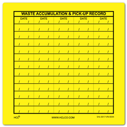 Hazardous Waste Multiple Accumulation Label