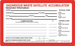 Satellite Accumulation Label | HCL Labels, Inc