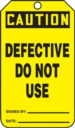 Caution Defective Do Not Use